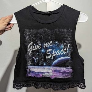 Give Me Space Sleeveless Crop Top